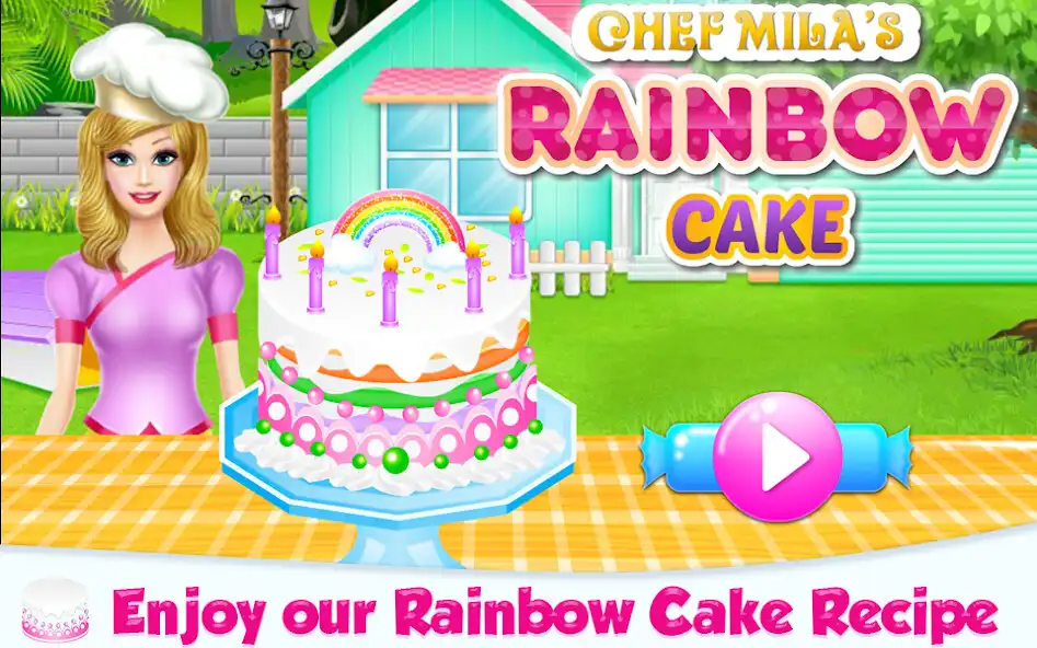 Play Lovely Rainbow Cake Cooking  and enjoy Lovely Rainbow Cake Cooking with UptoPlay