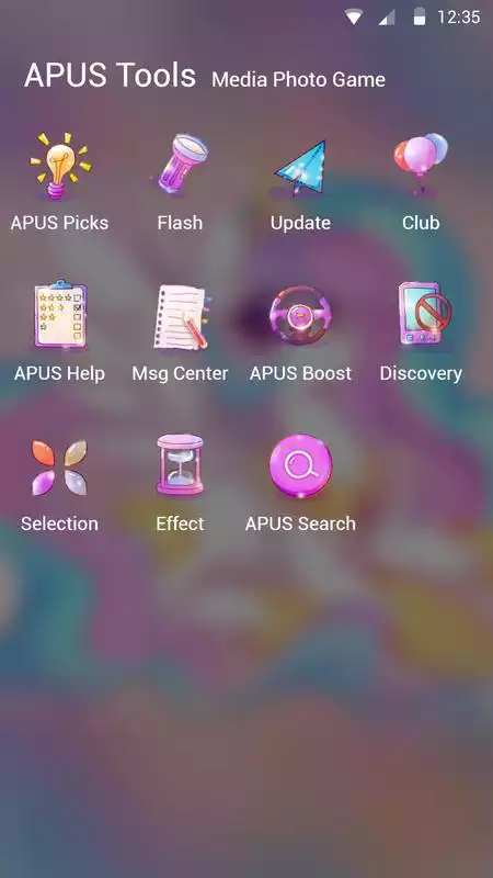 Play lovely rainbow unicorn-APUS Launcher theme