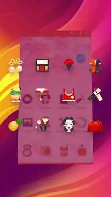 Play Lovely single girl APUS Launcher fashion theme