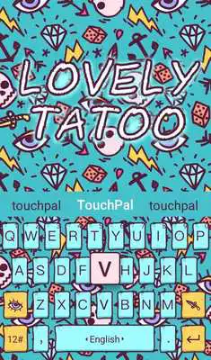 Play Lovely Tattoo Keyboard Theme