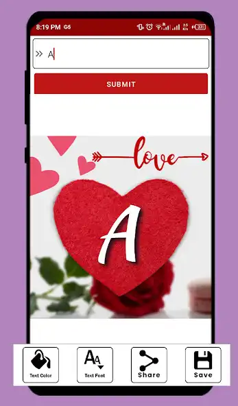 Play Love Name Letter DP Maker as an online game Love Name Letter DP Maker with UptoPlay