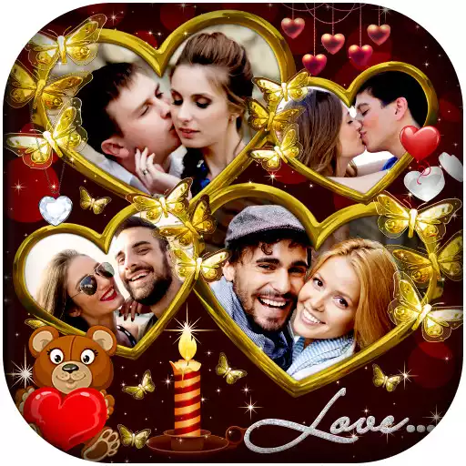 Free play online Love Photo Collage - Photo Editor APK