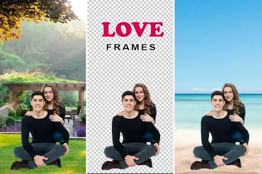 Play Love Photo Frame : Cut Cam Editor as an online game Love Photo Frame : Cut Cam Editor with UptoPlay