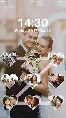Play Love photo pattern Photo screen