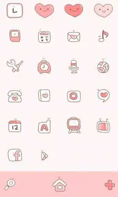 Play love pink dodol launcher theme