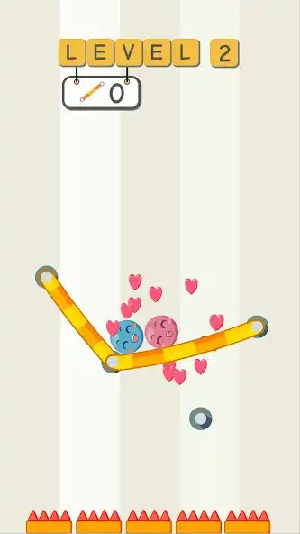 Play Lover Balls - Rope Puzzle as an online game Lover Balls - Rope Puzzle with UptoPlay