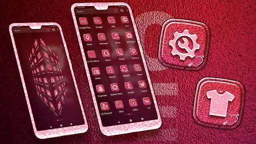 Play Love Red Launcher Theme as an online game Love Red Launcher Theme with UptoPlay
