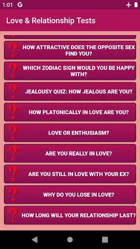 Play Love & Relationship Tests as an online game Love & Relationship Tests with UptoPlay