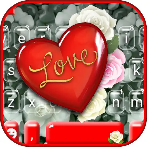 Play Love Rose Heart Keyboard Theme APK