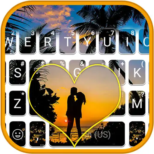 Play Lovers at Sunset Beach Keyboard Theme APK Play Lovers at Sunset Beach Keyboard Theme APK
