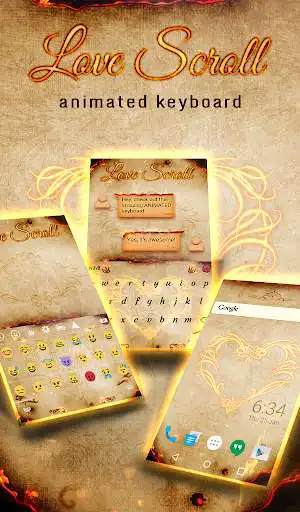 Play Love Scroll Animated Keyboard  and enjoy Love Scroll Animated Keyboard with UptoPlay