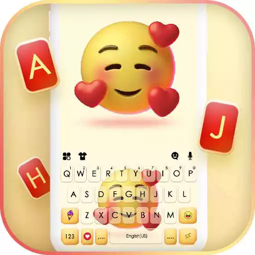 Play Love Shy Emoji Keyboard Background APK