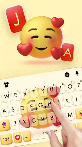 Play Love Shy Emoji Keyboard Background as an online game Love Shy Emoji Keyboard Background with UptoPlay