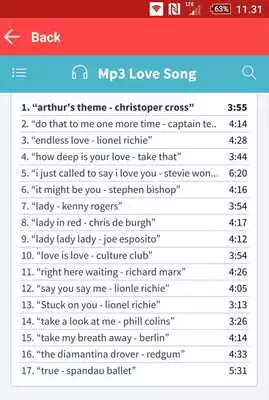 Play Love Song Playlist