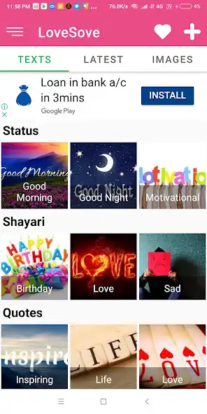 Play LoveSove.com- Shayari, Status, Quotes  Wishes as an online game LoveSove.com- Shayari, Status, Quotes  Wishes with UptoPlay