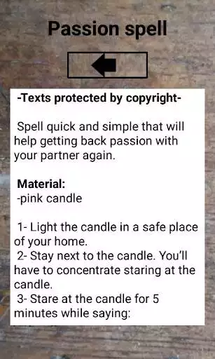 Play Love Spells and rituals