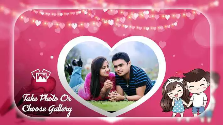 Play Love Sticker Photo Frame For Lover