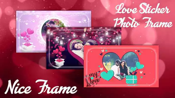 Play Love Sticker Photo Frame For Lover
