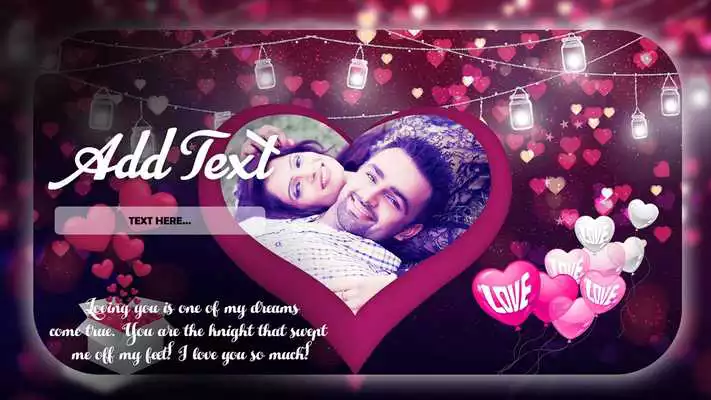 Play Love Sticker Photo Frame For Lover