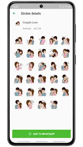 Play Love Stickers for WA - Sticker as an online game Love Stickers for WA - Sticker with UptoPlay