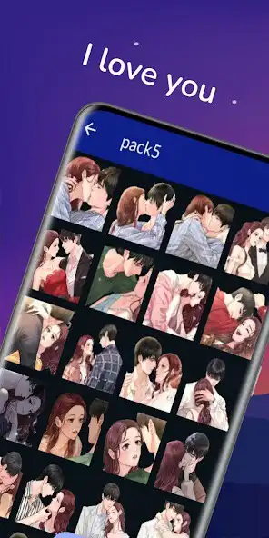 Play Love Stickers-for whatsamour as an online game Love Stickers-for whatsamour with UptoPlay
