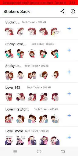 Play Love Stickers - WAStickersApp as an online game Love Stickers - WAStickersApp with UptoPlay