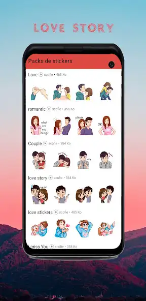 Play Love Story Stickers  and enjoy Love Story Stickers with UptoPlay