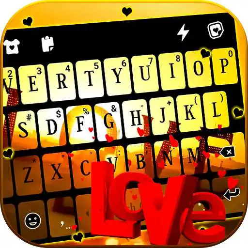 Play Love Sunset Keyboard Background APK