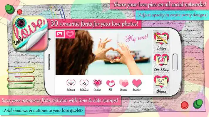 Play Love Text Pics - Photo Studio