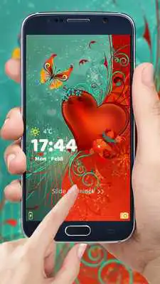 Play Love theme red heart theme