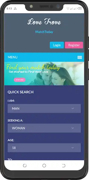 Play Love Trove - Dating app. chat  and enjoy Love Trove - Dating app. chat with UptoPlay