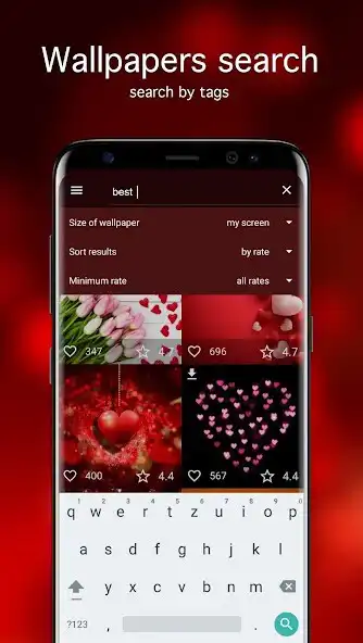Play Love Wallpapers PRO as an online game Love Wallpapers PRO with UptoPlay