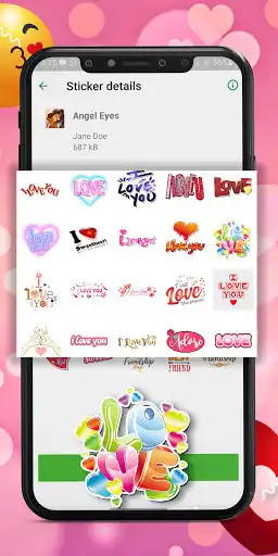 Play love writes stickers for WAStickers  and enjoy love writes stickers for WAStickers with UptoPlay