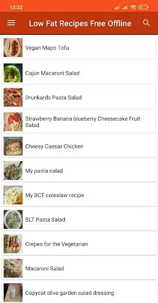 Play Low Fat Recipes Offline as an online game Low Fat Recipes Offline with UptoPlay