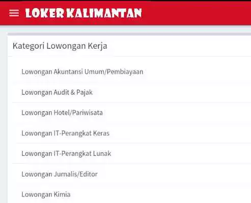 Play Lowongan Kerja Kalimantan 2018