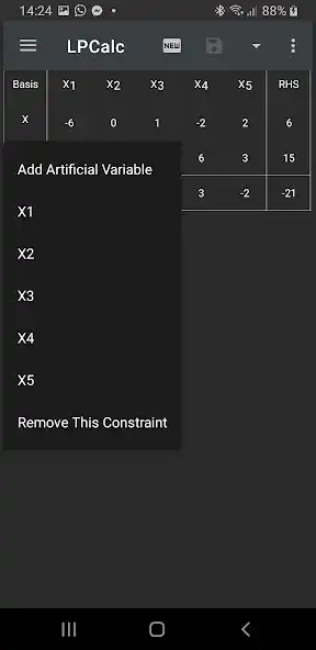 Play LPCalc: Simplex Method Calc as an online game LPCalc: Simplex Method Calc with UptoPlay