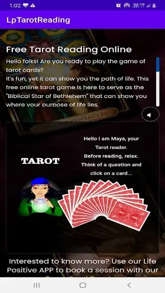 Play LP Tarot Reading as an online game LP Tarot Reading with UptoPlay