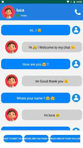 Play Luca Call Video and Chat as an online game Luca Call Video and Chat with UptoPlay