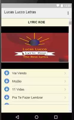 Play Lucas Lucco Letras