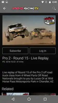 Play Lucas Oil Racing TV