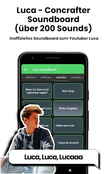 Play Luca Soundboard - lustige App  and enjoy Luca Soundboard - lustige App with UptoPlay