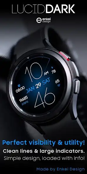 Play Lucid Dark - watch face  and enjoy Lucid Dark - watch face with UptoPlay