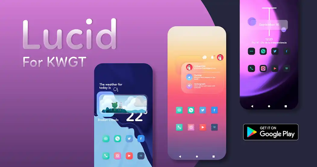 Play Lucid For KWGT as an online game Lucid For KWGT with UptoPlay
