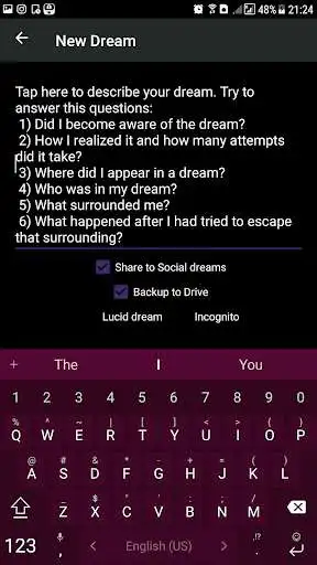 Play Lucidiary - Social Dream Diary with Reality Check!