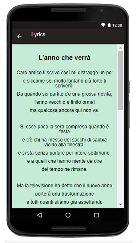 Play Lucio Dalla Songs+Lyrics