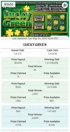 Play lucki.me (CA Lottery) as an online game lucki.me (CA Lottery) with UptoPlay