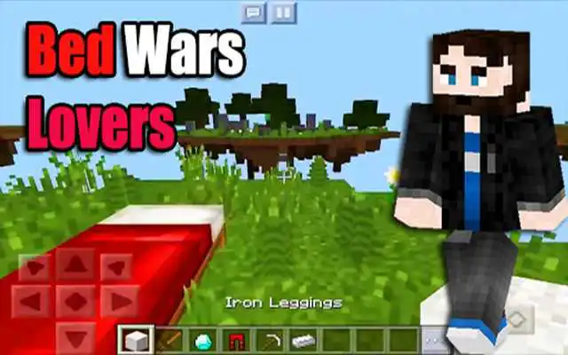 Play Lucky Blocks spiral and Bed Wars mod for mcpe