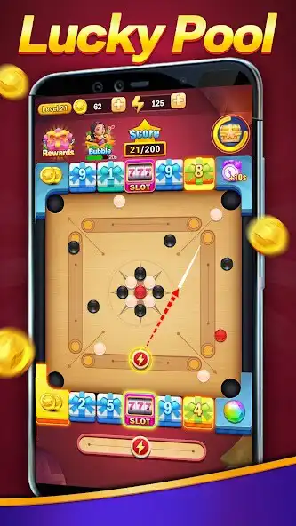 Play Lucky Carrom as an online game Lucky Carrom with UptoPlay