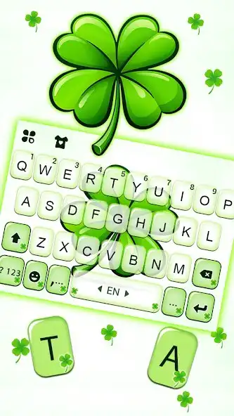 Play Lucky Clover Keyboard Background as an online game Lucky Clover Keyboard Background with UptoPlay