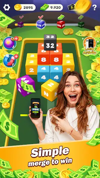 Play Lucky Cube - Merge and Win Free Reward  and enjoy Lucky Cube - Merge and Win Free Reward with UptoPlay